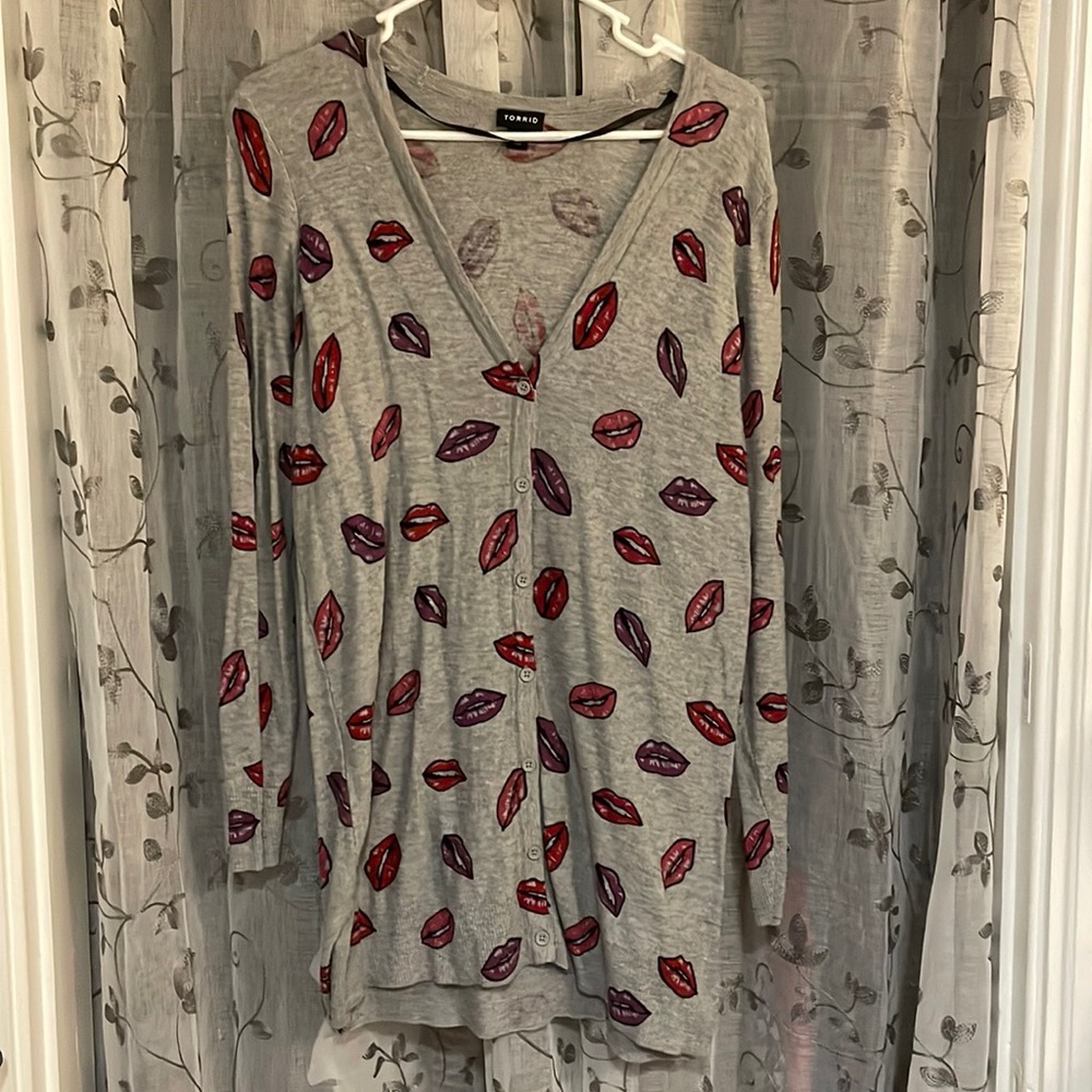 Torrid Lips Cardigan